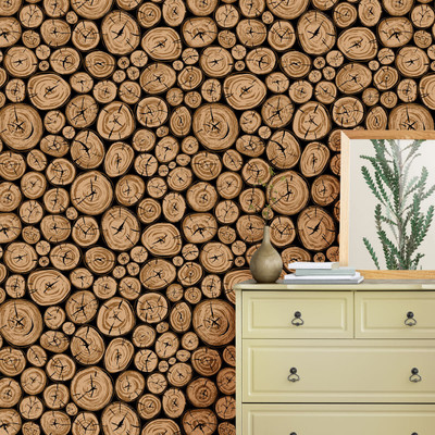 Guru Production Architecture Brown Wallpaper(244 cm x 41 cm)
