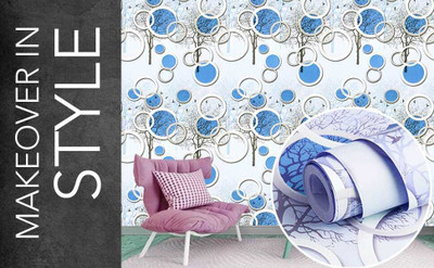 KAAF 500 cm Wall Sticker for Living Room & Bedroom - PVC Vinyle Wall Sticker Self Adhesive Sticker(Pack of 1)