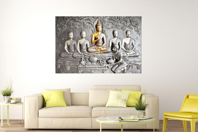 Masstone Vinyl Religious Multicolor Wallpaper(L x W: 90 cm x 60 cm)