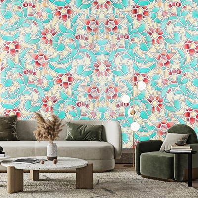 DPA Collection Vinyl Abstract Green Wallpaper(L x W: 1000 cm x 45 cm)