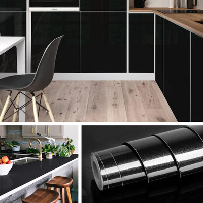Walper Foils, Paper Abstract Black Wallpaper(L x W: 200 cm x 60 cm)