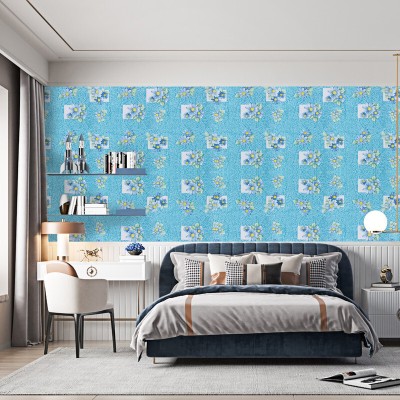 Flipkart SmartBuy Abstract Blue Wallpaper(1000 cm x 45 cm)