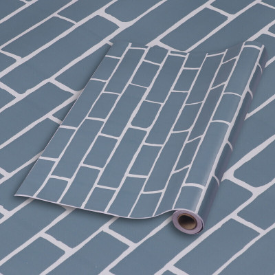 shopwave Vinyl Abstract Blue Wallpaper(L x W: 500 cm x 45 cm)