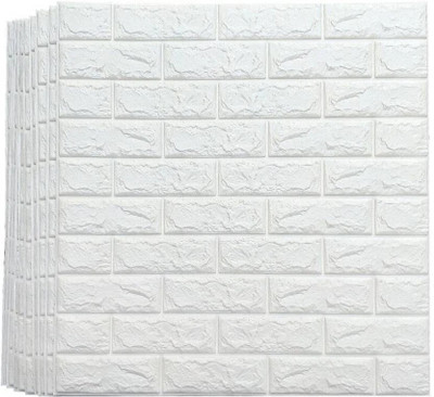 BDM Paper, Fabric Decorative White Wallpaper(L x W: 70 cm x 77 cm, Pack of 2)