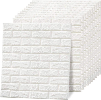 PRINIX Decor Embossed Architecture White Wallpaper(L x W: 240 cm x 40 cm, Pack of 2)