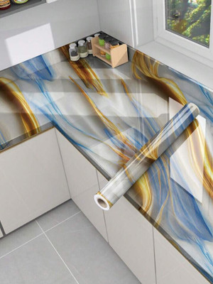Guru Production Vinyl Decorative Multicolor Wallpaper(L x W: 200 cm x 40 cm)