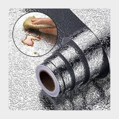 CRAZE IMPEX Foils Classics Silver Wallpaper(L x W: 200 cm x 60 cm)