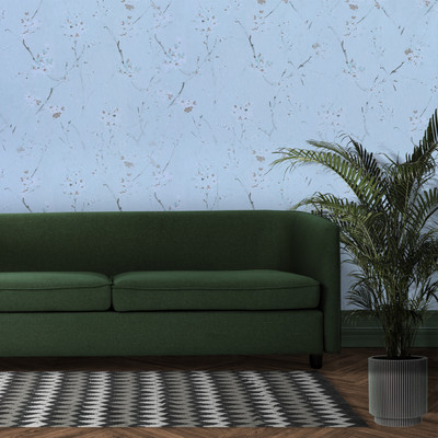 HOMEMATES Vinyl Nature Multicolor Wallpaper(L x W: 304.8 cm x 45 cm)