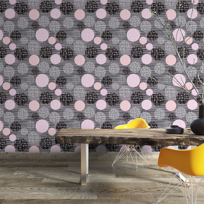 texoro Vinyl Abstract Multicolor Wallpaper(L x W: 230 cm x 45 cm)