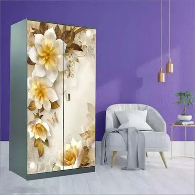 SDM Vinyl Floral & Botanical Purple Wallpaper(L x W: 219 cm x 99 cm)