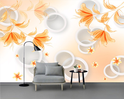 Walldaddyy Abstract Multicolor Wallpaper(300 cm x 45 cm)