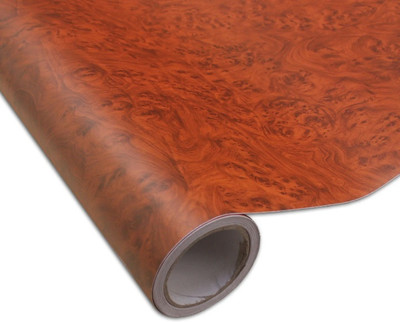 AMAZBIRD Vinyl Decorative Brown Wallpaper(L x W: 60 cm x 152 cm)