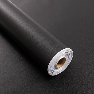 SUPERFAB Decorative Black Wallpaper(200.66 cm x 60 cm)