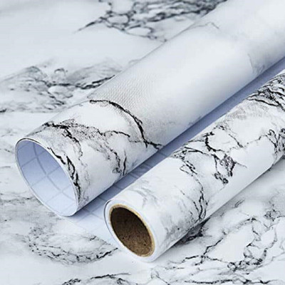 globalkart impex Vinyl Decorative White Wallpaper(L x W: 200 cm x 60 cm)