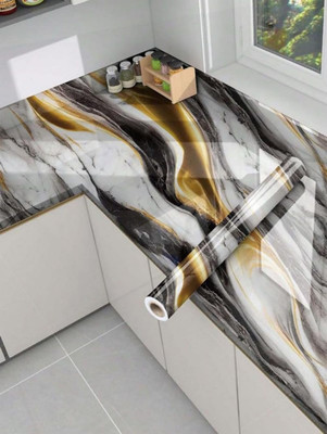 ORIDOR Abstract Multicolor Wallpaper(200 cm x 60 cm, Pack of 7)