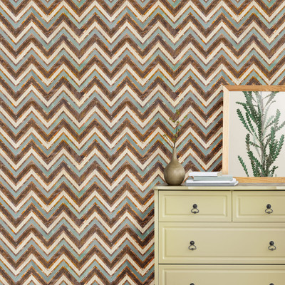 Guru Production Vinyl Abstract Brown Wallpaper(L x W: 244 cm x 41 cm)