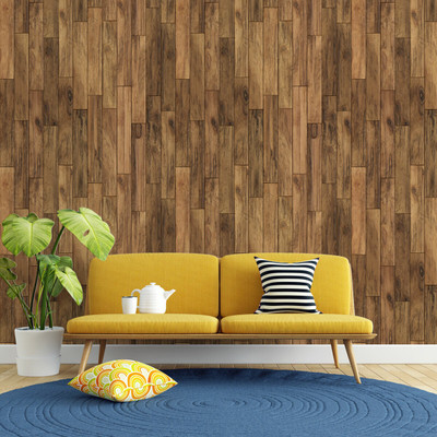 texoro Vinyl Abstract Brown Wallpaper(L x W: 230 cm x 41 cm)