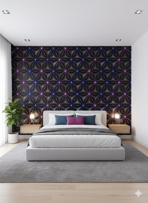 Jas Enterprise Vinyl Architecture Black Wallpaper(L x W: 300 cm x 45 cm)