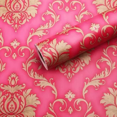 Pringo Vinyl Abstract Multicolor Wallpaper(L x W: 500 cm x 45 cm)