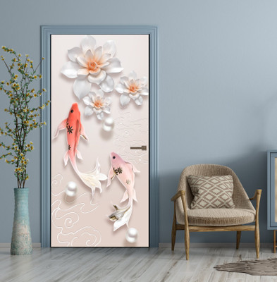 We Kreate Vinyl Nature Multicolor Wallpaper(L x W: 213 cm x 99 cm)