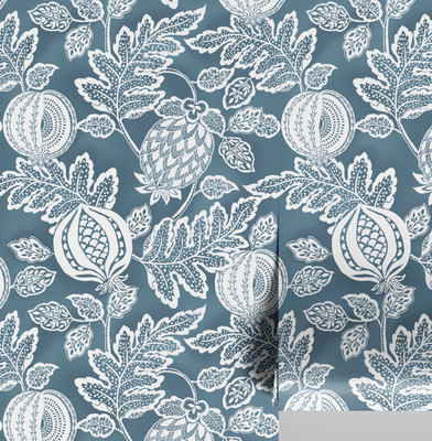 S4Sassy Vinyl Decorative Blue Wallpaper(L x W: 609 cm x 63 cm)