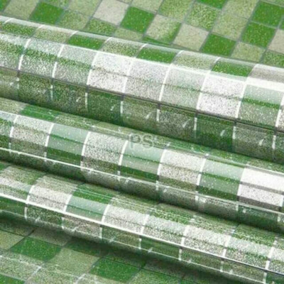 ANUSHKA ENTERPRISE Abstract Green Wallpaper(200 cm x 60 cm)