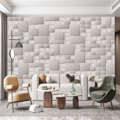 UNIQUE Decorative White, Grey Wallpaper(127 cm x 40 cm)