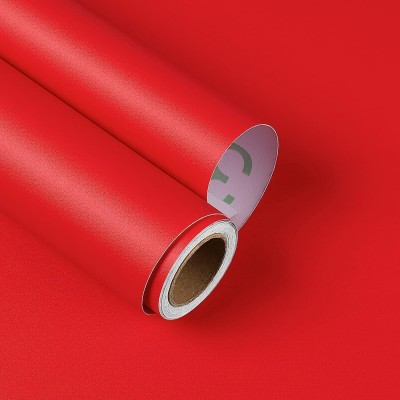 SUPERFAB Decorative Red Wallpaper(182.88 cm x 60 cm)