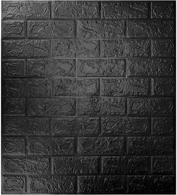 Darsh Enterprise Abstract Black Wallpaper(30 cm x 30 cm)