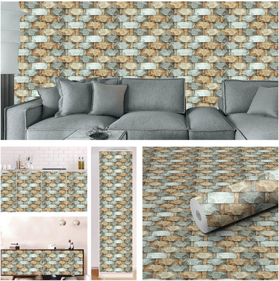 BnezzUP Vinyl Decorative Multicolor Wallpaper(L x W: 300 cm x 40 cm)