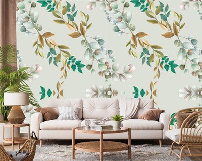 Creative Print Solution Vinyl Abstract Multicolor Wallpaper(L x W: 244 cm x 41 cm)