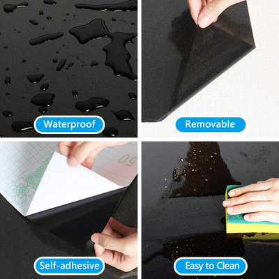 FEELPZONE Abstract Black Wallpaper(238.76 cm x 50.8 cm)