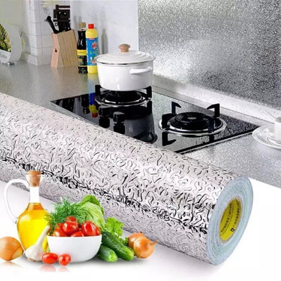 Heinriched Vinyl Abstract Silver Wallpaper(L x W: 200 cm x 60 cm)