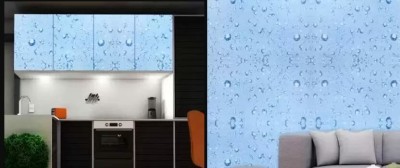 Wallgenics Decorative Blue Wallpaper(300 cm x 45 cm)