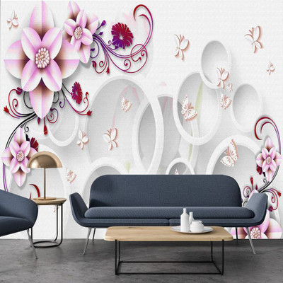 Zedexgraphics Floral & Botanical Multicolor Wallpaper(127 cm x 40 cm)