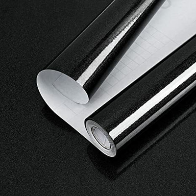 SUPERFAB Vinyl Decorative Black Wallpaper(L x W: 190 cm x 60 cm)