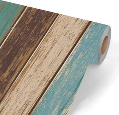 We Kreate Vinyl Decorative Multicolor Wallpaper(L x W: 255 cm x 45 cm)