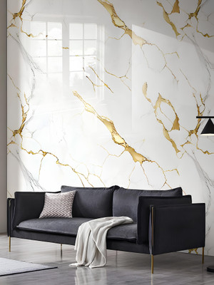 Peijinsart Decorative White, Gold Wallpaper(200 cm x 60 cm)