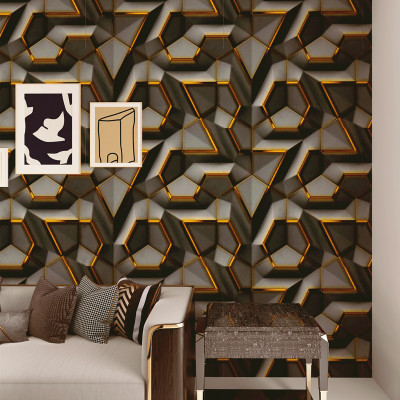 AZURE DECORS Decorative Brown Wallpaper(200 cm x 45 cm)