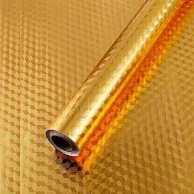 SSVL Foils Decorative Gold Wallpaper(L x W: 60 cm x 200 cm)