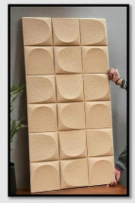 PU STONE PANEL Paper Personalities Yellow Wallpaper(L x W: 60 cm x 120 cm)