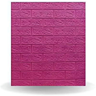 Ansari Decor Embossed Abstract Pink Wallpaper(L x W: 77 cm x 70 cm, Pack of 5)
