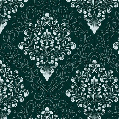 Guru Production Vinyl Decorative Green Wallpaper(L x W: 1000 cm x 45 cm)