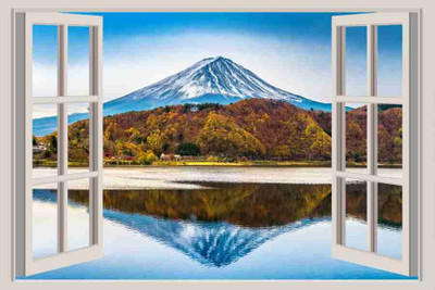 Walldaddyy Vinyl Nature Multicolor Wallpaper(L x W: 90 cm x 60 cm)