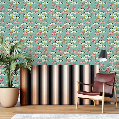 Guru Production Vinyl Abstract Multicolor Wallpaper(L x W: 1000 cm x 45 cm)
