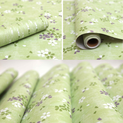 Wallmonks Vinyl Floral & Botanical Green Wallpaper(L x W: 1000 cm x 45 cm)