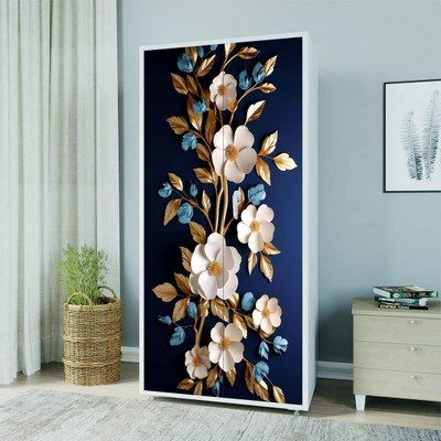MKP Almira Vinyl Floral & Botanical Blue Wallpaper(L x W: 183 cm x 86 cm)