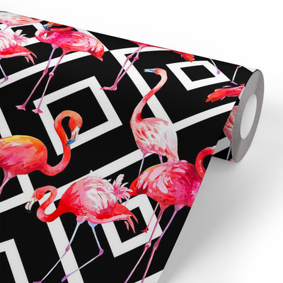 Walldaddyy Vinyl Decorative Black Wallpaper(L x W: 300 cm x 45 cm)