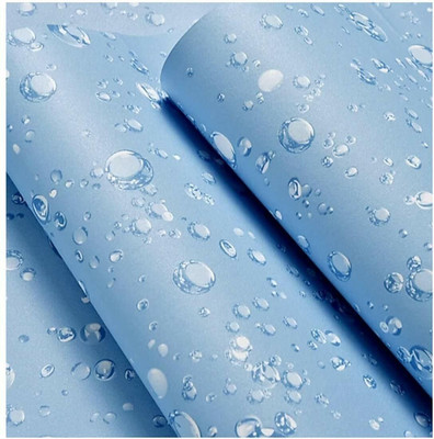 CozyDecor Vinyl Nature Blue Wallpaper(L x W: 300 cm x 45 cm)