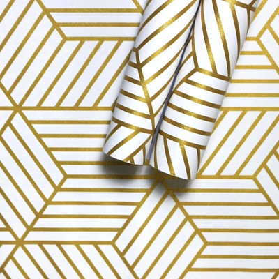 KAAF Vinyl Abstract Gold, Multicolor Wallpaper(L x W: 1000 cm x 45 cm)